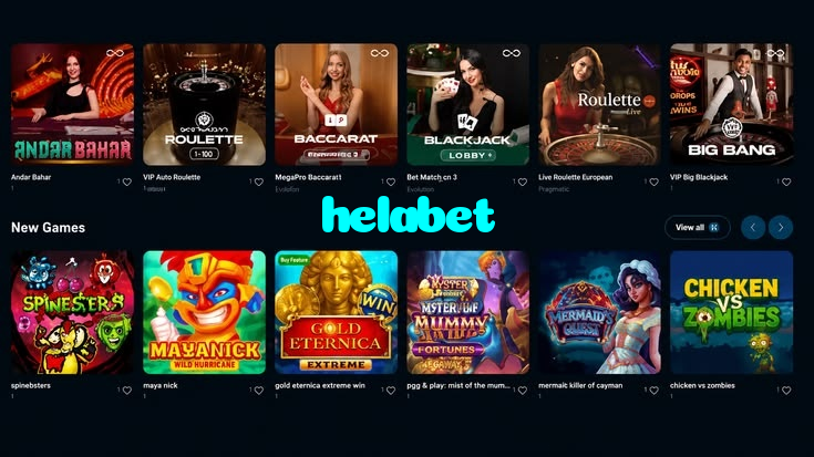 helabet casino presented on mobile device in Pakistan with slots and live games